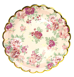 Vintage floral  - plates